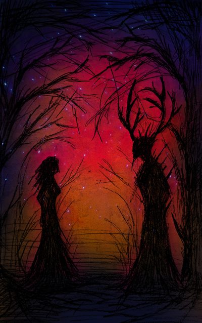 Cover of Of Bramble and Bone book one by Luna Asli Kolcu — dark romantasy